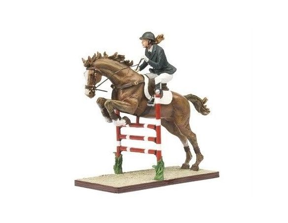 Schuco 8738050 CAVALLO E FANTINO SALDO AD OSTACOLI Modellino
