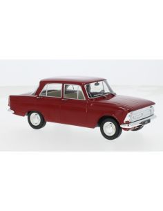 WHITEBOX WB124225 MOSKWITSCH 408 1966 DARK RED 1:24...