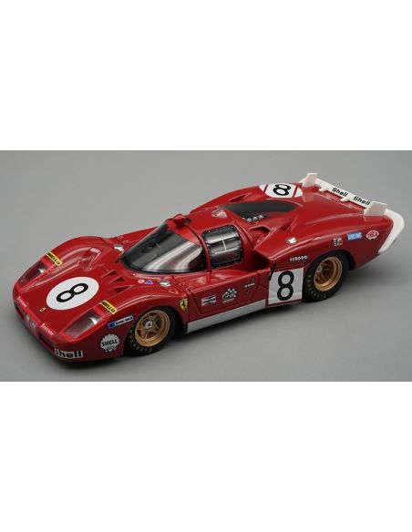 TECNOMODEL TMD4301D FERRARI 512 S LONG TAIL SEFAC N.8 LE MANS 1970 MERZARIO-REGAZZONI 1:43 Modellino