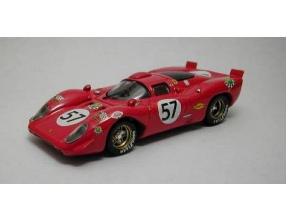 Best Model BT9290 FERRARI 312 P COUPE' N.57 10th LM 1970 ADAMOVICZ-PARSON 1:43 Modellino