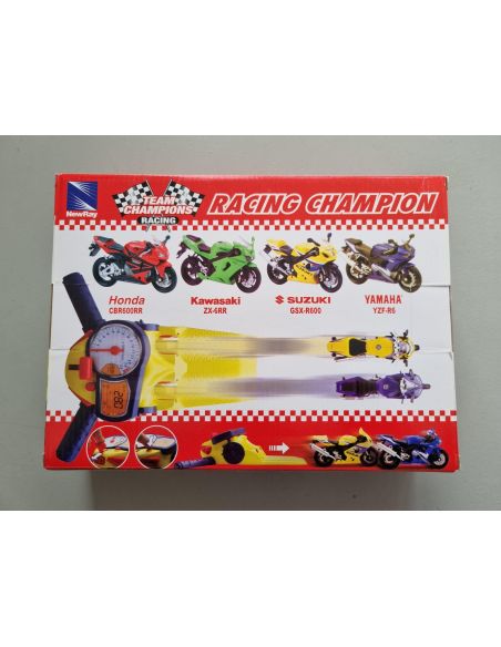 New Ray Racing Champion Moto Launcher Playset Yamaha & Suzuki 1:18 Modellino New Ray Racing Champion Moto Launcher Playset Yamaha & Suzuki 1:18 Modellino