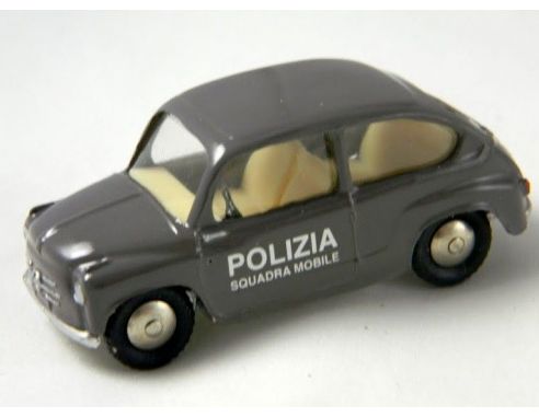 Scottoy 33PG FIAT 600 POLIZIA SQUADRA MOBILE GRIGIO Modellino