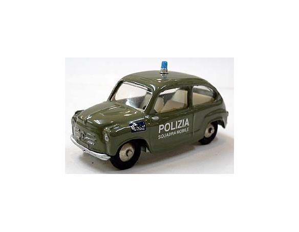 Scottoy 33SM FIAT 600POLIZIA SQUADRA MOBILE VERDE Modellino