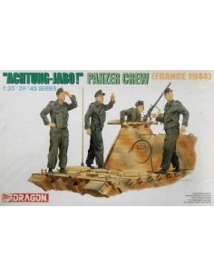 DRAGON D6191 ACHTUNG-JABOI PANZER CREW FRANCE 1944 KIT...