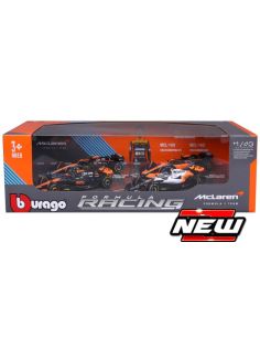 BBURAGO BU38096 SET MC LAREN LANDO NORRIS ABU DHABI...