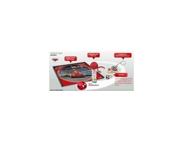 Simba 5973459 TAPPETO BERSAGLIO CARS CON 3 BIGLIE Modellino