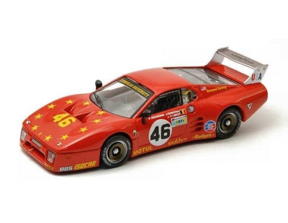 Best Model BT9327 FERRARI 512 BB N.46 9th LM 1981 DIEUDONNE'-XHENCEVAL-LIBERT 1:43 Modellino