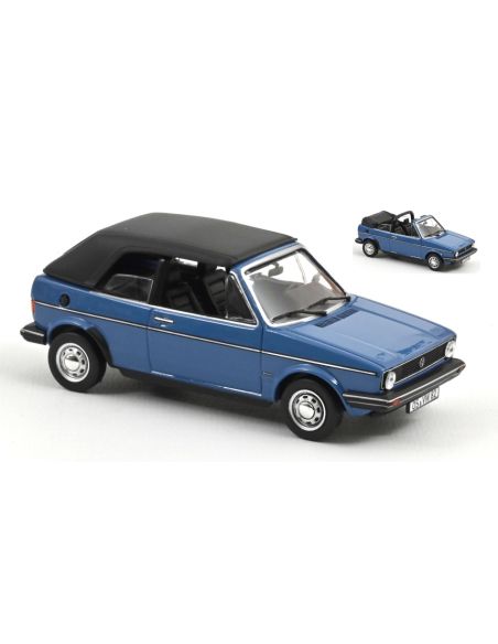 NOREV NV840069 VW GOLF CABRIOLET 1981 MONACO BLUE 1:43 Modellino