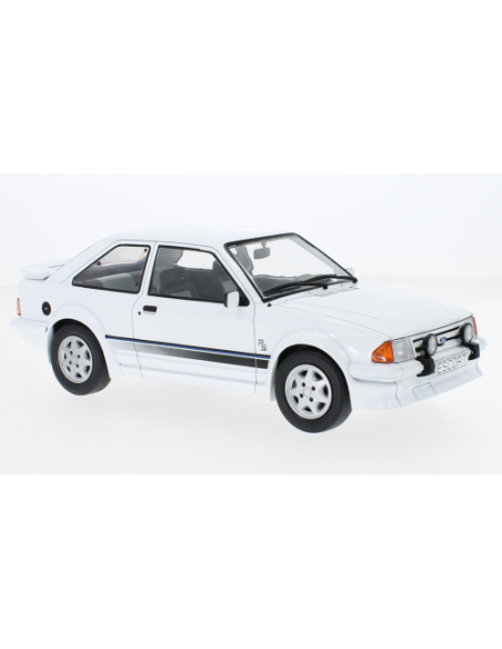 MODELCARGROUP MCG18419 FORD ESCORT MK III RS TURBO 1985 WHITE 1:18 Modellino