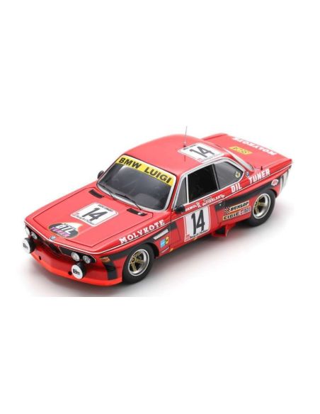 SPARK MODEL SB637 BMW 3.0CSi N.14 10th 24H SPA 1974DE FIERLANT-DEMOL-DIEUDONNE 1:43 Modellino