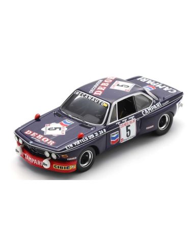 SPARK MODEL SB641 BMW 3.0CSi N.5 24H SPA 1975 SAUVAGE-RIEU 1:43 Modellino
