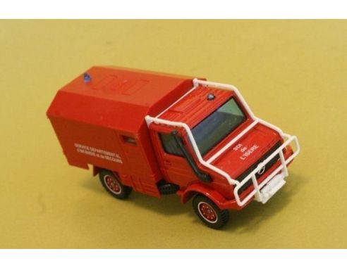 Solido 2169 MERCEDES UNIMOG POMPIERI SDI DE Modellino