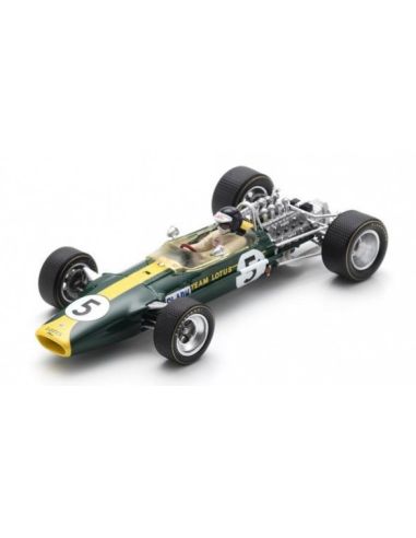 SPARK MODEL S6362 LOTUS 49 N.5 WINNER BRITISH GP 1967 JIM CLARK 1:43 Modellino