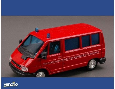 Solido SL2173 RENAULT TRAFIC POMPIERS AMBUL. 1:43 Modellino