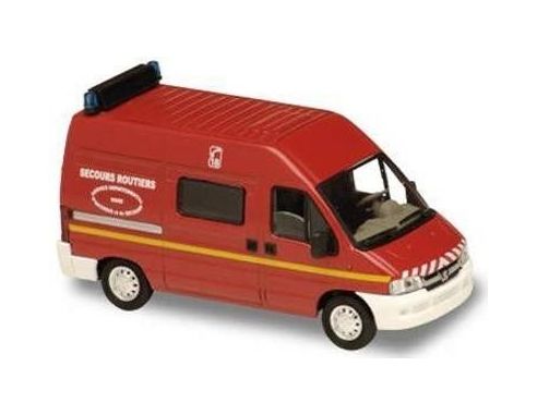 Solido 2191 PEUGEOT BOXER ROSSO POMPIERI 1/50 Modellino