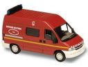 Solido 2191 PEUGEOT BOXER ROSSO POMPIERI 1/50 Modellino