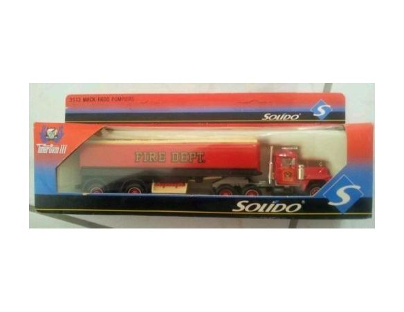 Solido 3513 MACK R600 CISTERNA POMPIERI 1/50 Modellino