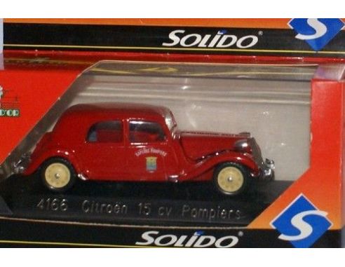 Solido 4166 CITROEN 15V POMPIERS RED 1939 1/43 Modellino