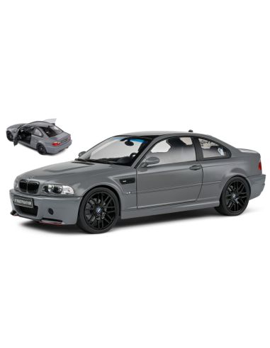 SOLIDO SL1806508 BMW 3-SERIES M3 (E46) COUPE 2000 GREY 1:18 Modellino