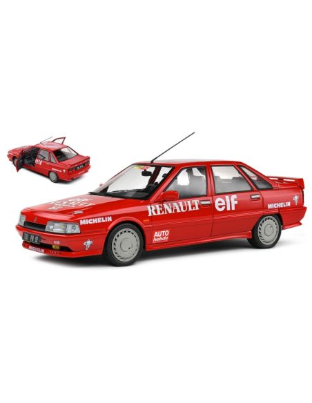 SOLIDO SL1807707 RENAULT R21 MKI TURBO SPEED RECORD ON ICE 1988 RED 1:18 Modellino