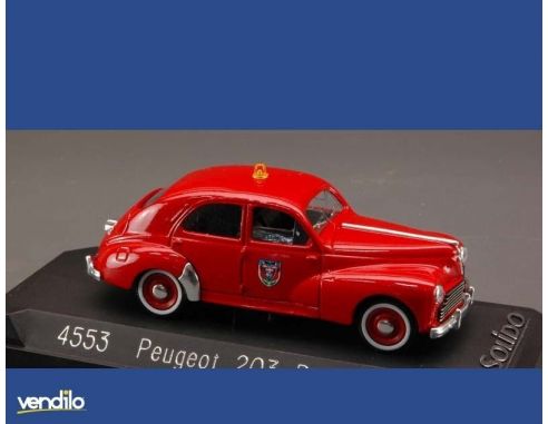 Solido SL4553 PEUGEOT 203 POMPIERS 1954 Modellino