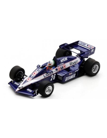 SPARK MODEL S7417 LIGIER JS23 N.26 5tH SOUTH AFRICAN GP 1984 ANDREA DE CESARIS 1:43 Modellino
