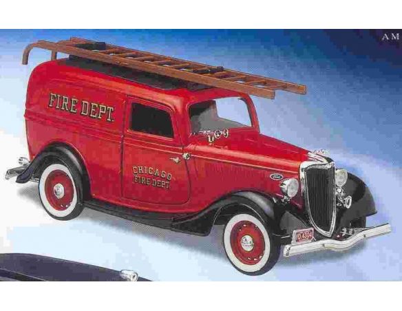 Solido 8071 FORD VAN POMPIERI 1934 1/18 Modellino