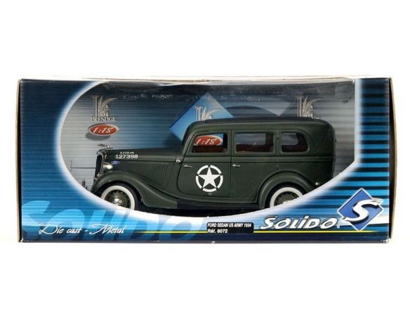 Solido 8072 FORD SEDAN US ARMY 1934 1/18 Modellino