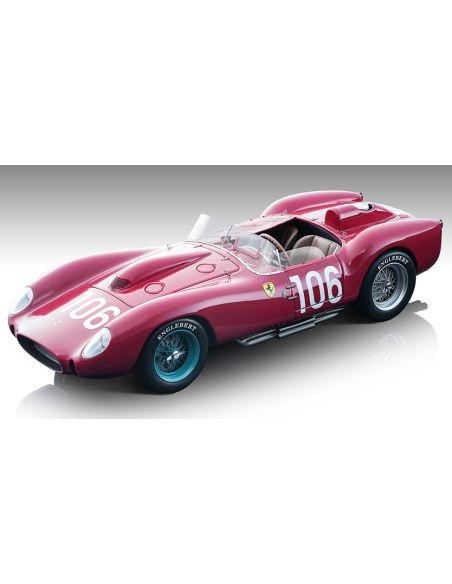TECNOMODEL TMD18260C FERRARI 250 TR 58 N.106 WINN.TARGA FLORIO 1958 L.MUSSO-O.GENDEBIEN 1:18 Modellino