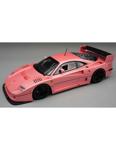 TECNOMODEL TMD18286Q FERRARI F40 LM 1996 PRESS VERSION MET.PINK WITH BLACK RIMS 1:18 Modellino