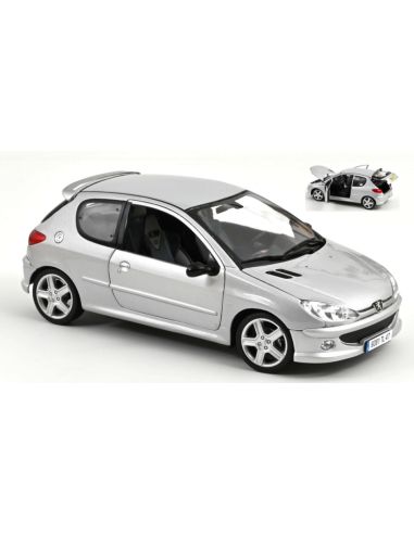 NOREV NV184726R PEUGEOT 205 RC 2003 ALUMINIUM SILVER 1:18 REPROD.2024 Modellino