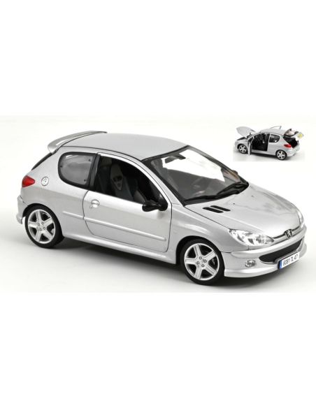 NOREV NV184726R PEUGEOT 205 RC 2003 ALUMINIUM SILVER 1:18 REPROD.2024 Modellino