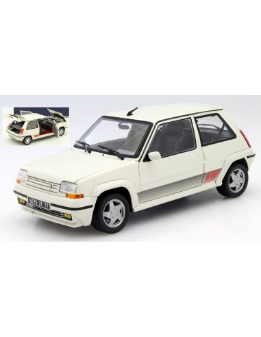 NOREV NV185206R RENAULT SUPERCINQ GT TURBO PH II 1989 PANDA WHITE 1:18 REPROD.2024 Modellino
