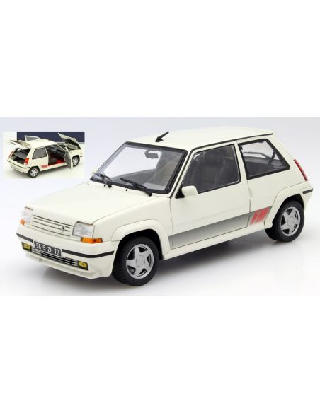 NOREV NV185206R RENAULT SUPERCINQ GT TURBO PH II 1989 PANDA WHITE 1:18 REPROD.2024 Modellino