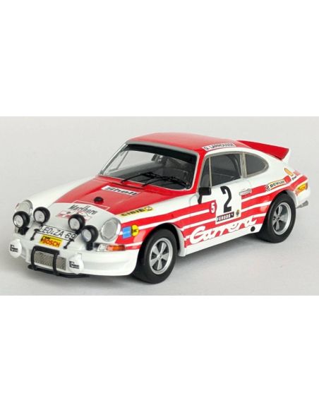 TROFEU TFDSN247 PORSCHE CARRERA RS TOUR DE CORSE 1972 LARROUSSE-DELFERIER 1:43 Modellino