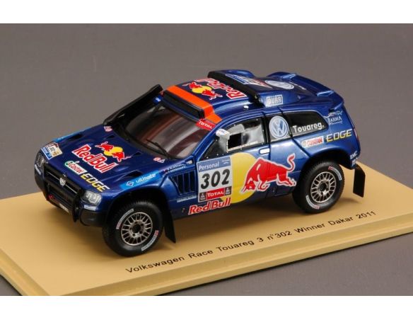 Spark Model S0823 VW RACE TOUAREG 3 N.302 WINNER DAKAR 2011 1:43 Modellino