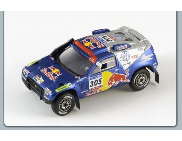 Spark Model S0828 VW TOUAREG N.305 3rd DAKAR'10 1:43 Modellino