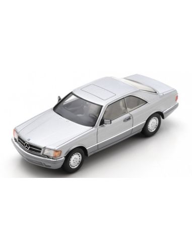 SCHUCO SH450921200 MERCEDES 560 SEC 1989 SILVER (PRO.R43) 1:43 Modellino