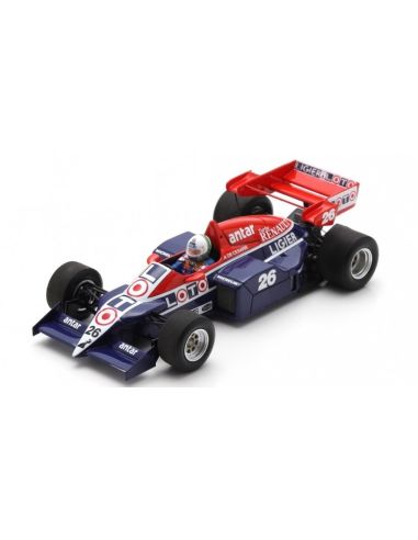 SPARK MODEL S7420 LIGIER JS23B N.26 EUROPEAN GP 1984 ANDREA DE CESARIS 1:43 Modellino
