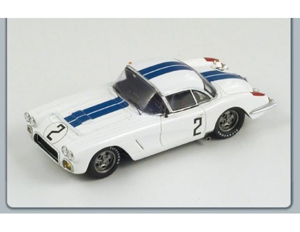 Spark Model S1538 CHEVROLET CORVETTE N.2 LM 1960 THOMPSON-WINDRIDGE 1:43 Modellino