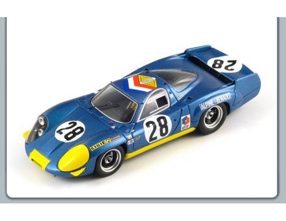 Spark Model S1545 ALPINE A220 N.28 LE MANS 1969 1:43 Modellino