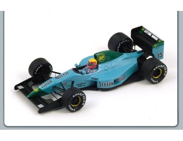Spark Model S1658 LEYTON HOUSE M.GUGELMIN 1991 N.15 BRAZILIAN GP 1.43 Modellino