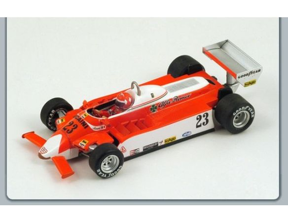 Spark Model S1791 ALFA ROMEO B.GIACOMELLI 1980 N.23 US GP 1:43 Modellino
