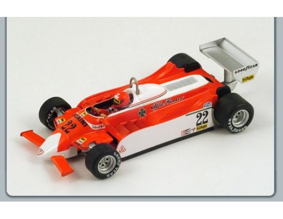 Spark Model S1792 ALFA ROMEO V.BRAMBILLA 1980 N.22 DUTCH GP 1:43 Modellino