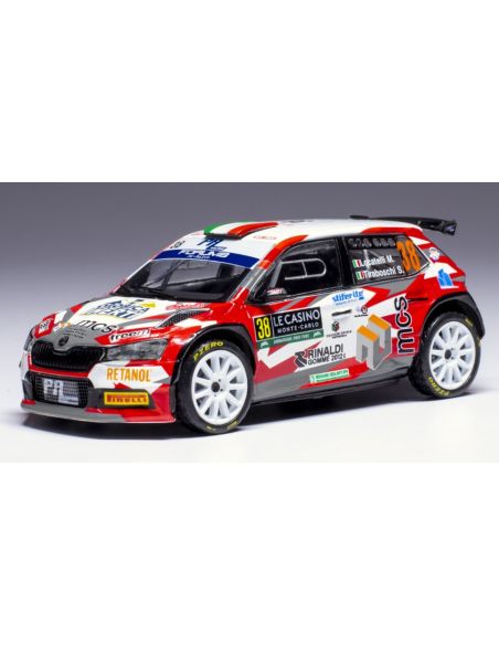 IXO MODEL RAM921 SKODA FABIA RALLY2 N.38 RALLY MONTE CARLO 2024 LOCATELLI-TIRABOSCHI 1:43 Modellino