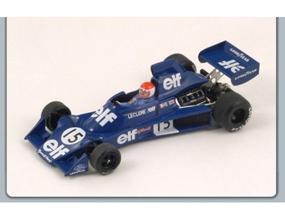 Spark Model S1881 TYRRELL 007 M.LECLERE 1975 N.15 US GP 1:43 Modellino