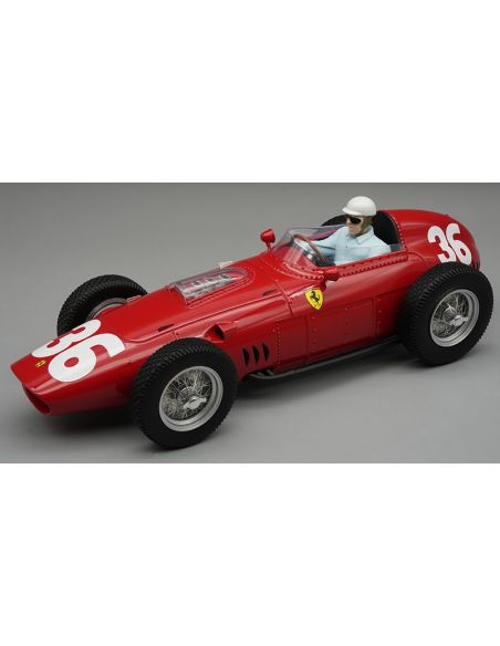 TECNOMODEL TMD18325A FERRARI 246/256 DINO N.36 MONACO GP 1960 P.HILL W/DRIVER 1:18 Modellino