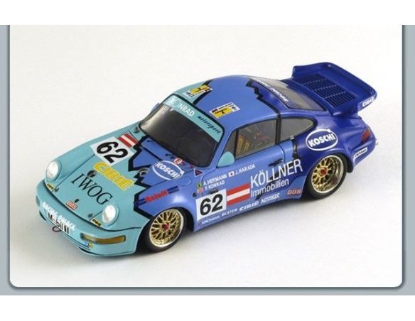 Spark Model S2075 PORSCHE 911 CARRERA 2 CUP N.62 LM 1993 1:43 Modellino