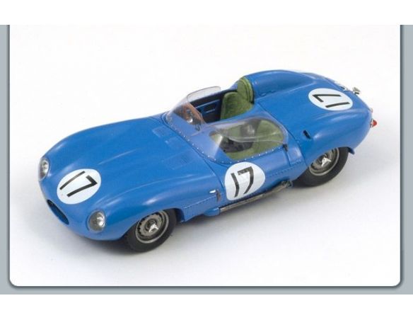 Spark Model S2119 JAGUAR D N.17 3rd LE MANS 1957 LUCAS-MARY 1:43 Modellino