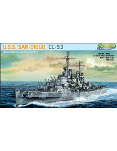 DRAGON D7052 U.S.S. SAN DIEGO CL-53 KIT 1:700 Modellino